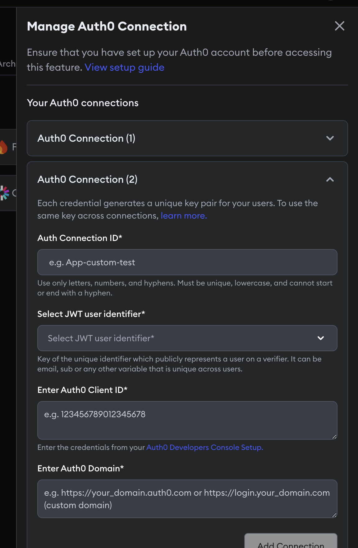 Auth0 Connection